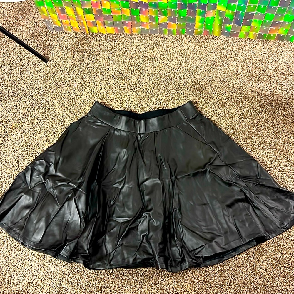TORRID Black Coated Studio Luxe Ponte Skater Mini Skirt